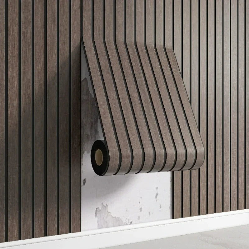 Self-Adhesive Wood-Effect Acoustic Wall Panel – 230×60 cm Roll
