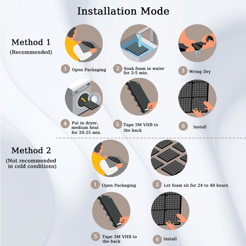 Egg Trough Wall Soundproof Foam 6 12 24 48 Pcs High Density Sound Absorbing Material Acoustic Foam Ceiling Noise Insulation